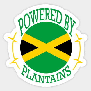 Powered by Jamaican Plantains Sticker